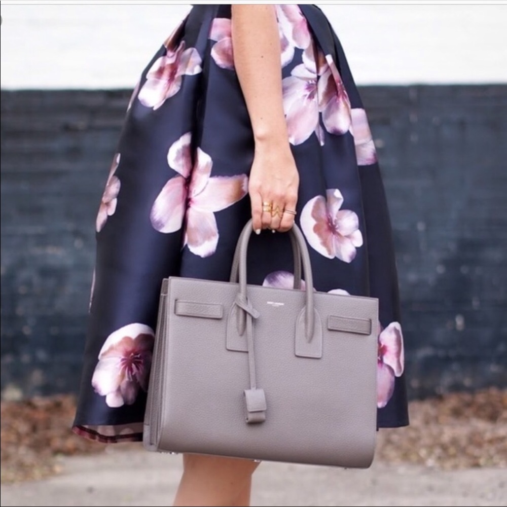 Beulah Navy Flower Skirt